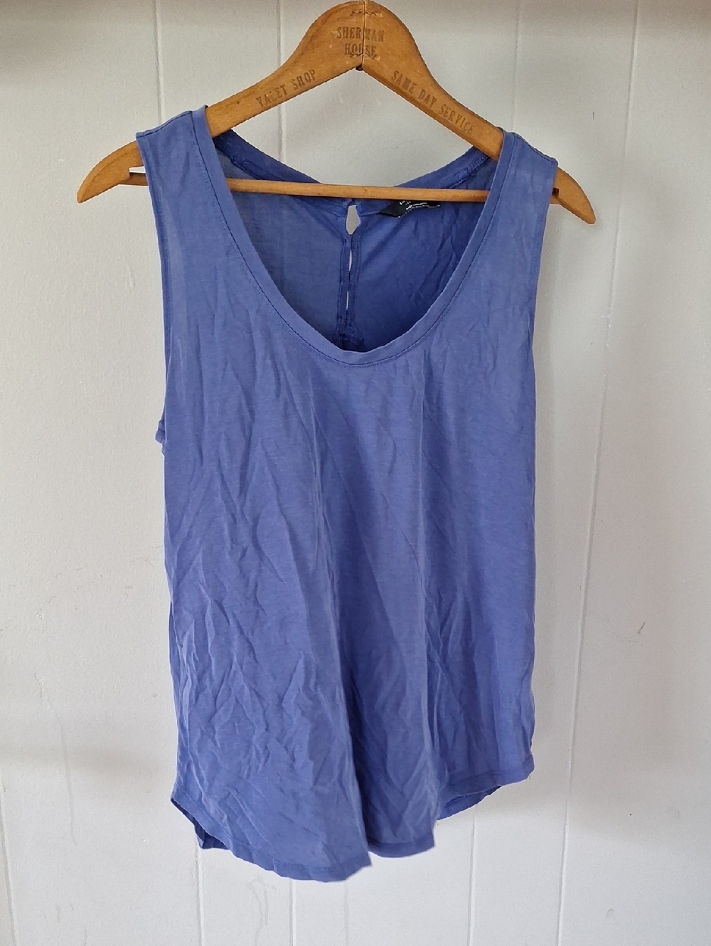 Lucky Brand Lavender-Blue Scoop Neck Tank